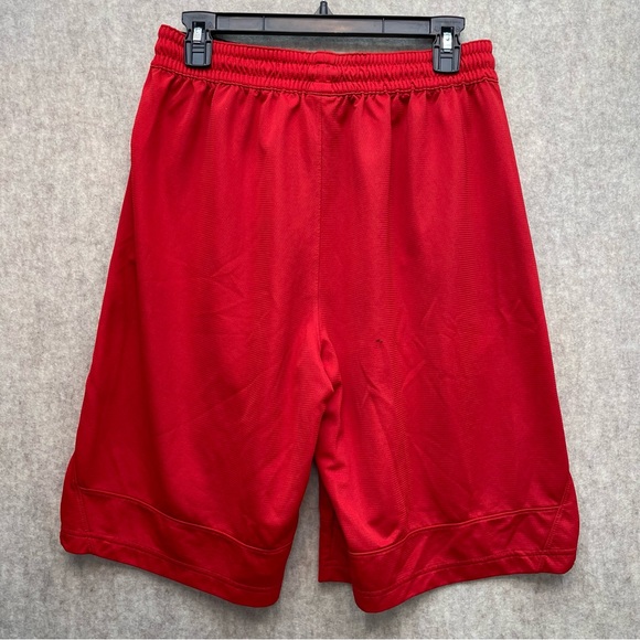 Men's Nike Red Dri Fit 22 inch Athletic Basketball Shorts, L - Picture 2 of 10